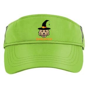 Goldendoodle Halloween Spooky Golden Doodle Dog Gift Adult Drive Performance Visor