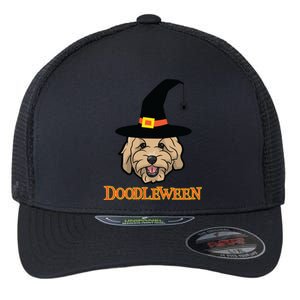 Goldendoodle Halloween Spooky Golden Doodle Dog Gift Flexfit Unipanel Trucker Cap