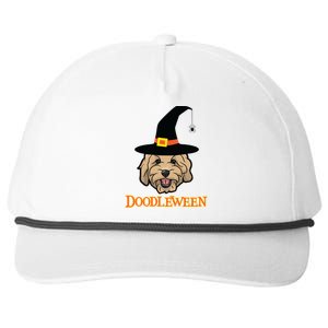 Goldendoodle Halloween Spooky Golden Doodle Dog Gift Snapback Five-Panel Rope Hat