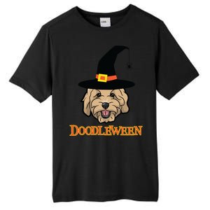 Goldendoodle Halloween Spooky Golden Doodle Dog Gift Tall Fusion ChromaSoft Performance T-Shirt