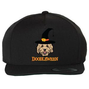 Goldendoodle Halloween Spooky Golden Doodle Dog Gift Wool Snapback Cap