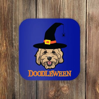 Goldendoodle Halloween Spooky Golden Doodle Dog Gift Coaster