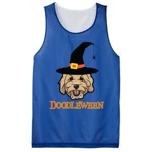 Goldendoodle Halloween Spooky Golden Doodle Dog Gift Mesh Reversible Basketball Jersey Tank