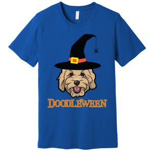 Goldendoodle Halloween Spooky Golden Doodle Dog Gift Premium T-Shirt