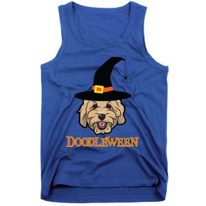 Goldendoodle Halloween Spooky Golden Doodle Dog Gift Tank Top