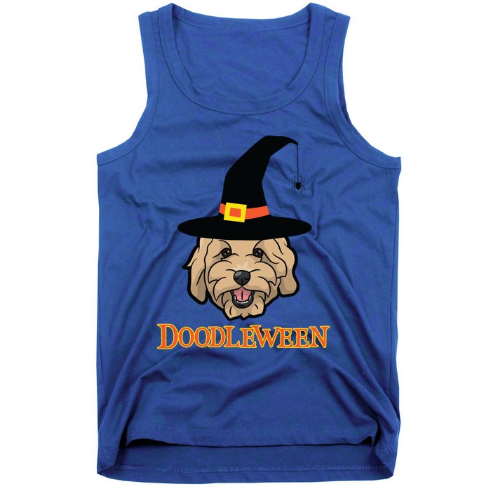 Goldendoodle Halloween Spooky Golden Doodle Dog Gift Tank Top