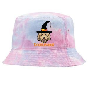 Goldendoodle Halloween Spooky Golden Doodle Dog Gift Tie-Dyed Bucket Hat