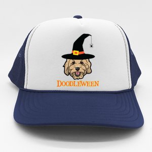 Goldendoodle Halloween Spooky Golden Doodle Dog Gift Trucker Hat