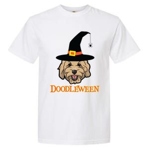 Goldendoodle Halloween Spooky Golden Doodle Dog Gift Garment-Dyed Heavyweight T-Shirt