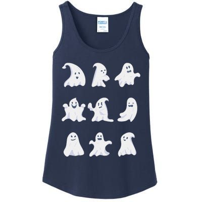 Ghost Halloween Spooky Spirit Scary Trick Or Treat Fear Gift Ladies Essential Tank