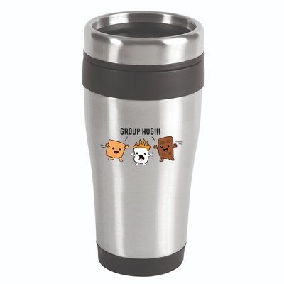 Group Hug S'mores Campfire Marshmallow Chocolate Smores Funny Gift 16oz Travel Tumbler