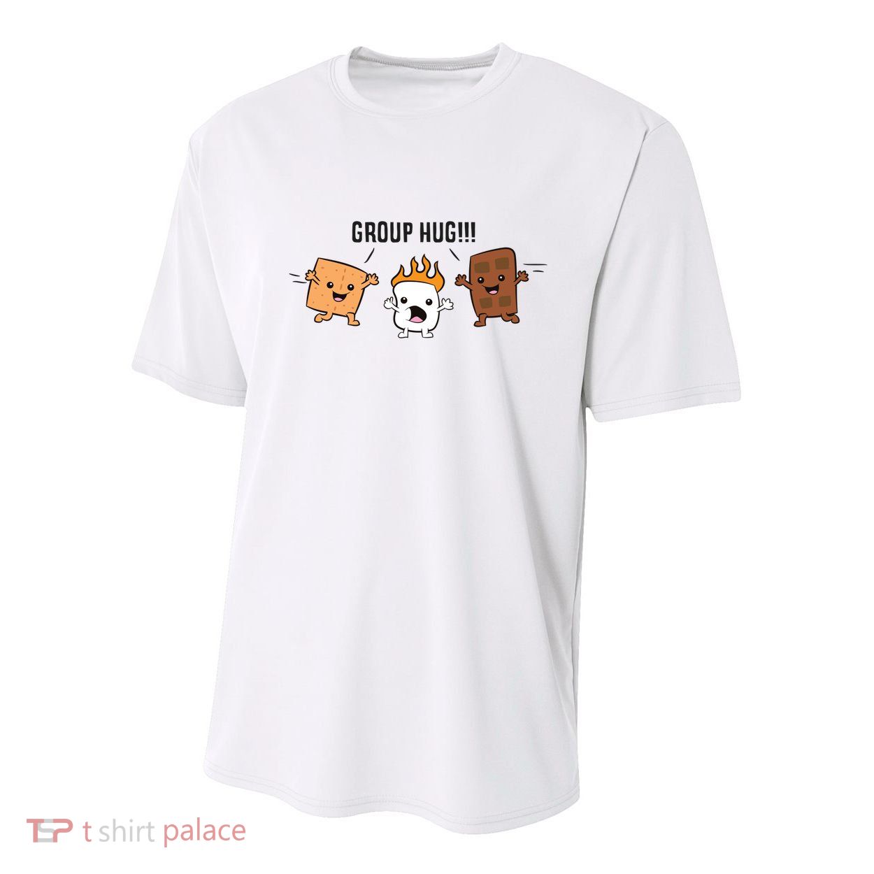 Group Hug S'mores Campfire Marshmallow Chocolate Smores Funny Gift Youth Performance Sprint T-Shirt