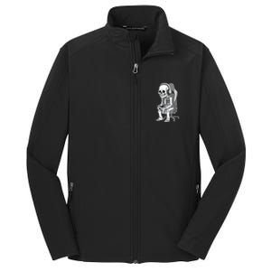 Gaming Halloween Skeleton Scary Gamer Core Soft Shell Jacket