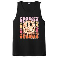 Groovy Halloween Spooky Leopard Smile Face Checkered PosiCharge Competitor Tank