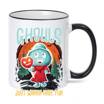 Ghost Halloween Scary Trick Or Treat Spooky Boo Spirit Gift 11oz Black Color Changing Mug