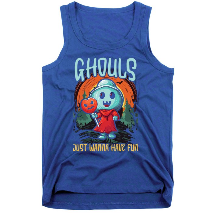 Ghost Halloween Scary Trick Or Treat Spooky Boo Spirit Gift Tank Top