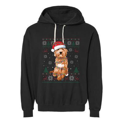 Goldendoodle Holiday Sweater Hilarious Dog Lover Gift Garment-Dyed Fleece Hoodie