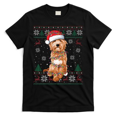 Goldendoodle Holiday Sweater Hilarious Dog Lover Gift T-Shirt