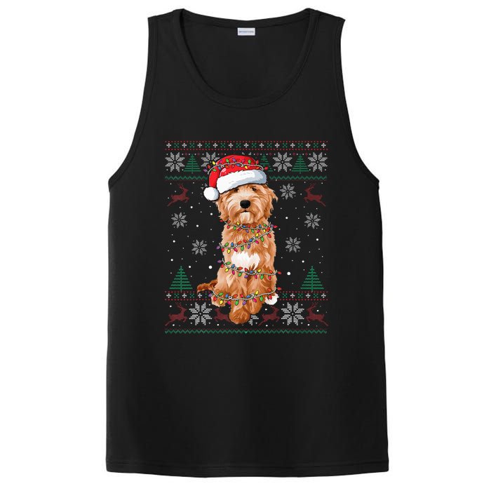 Goldendoodle Holiday Sweater Hilarious Dog Lover Gift PosiCharge Competitor Tank