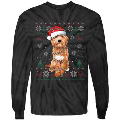 Goldendoodle Holiday Sweater Hilarious Dog Lover Gift Tie-Dye Long Sleeve Shirt