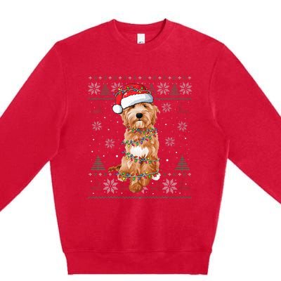 Goldendoodle Holiday Sweater Hilarious Dog Lover Gift Premium Crewneck Sweatshirt