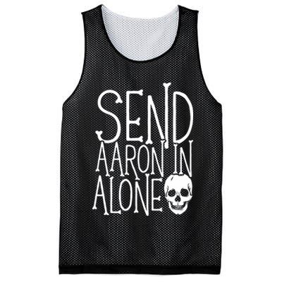 Ghost Hunting Send Aaron In Alone Ghost Hunter Halloween Mesh Reversible Basketball Jersey Tank