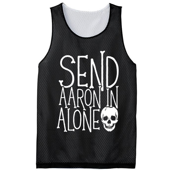 Ghost Hunting Send Aaron In Alone Ghost Hunter Halloween Mesh Reversible Basketball Jersey Tank