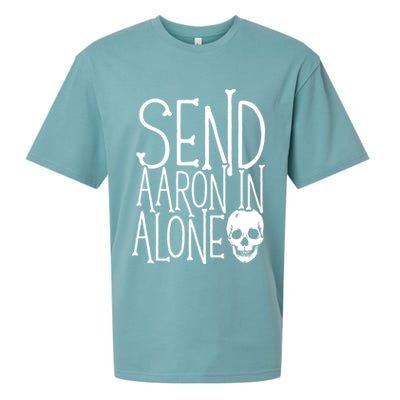 Ghost Hunting Send Aaron In Alone Ghost Hunter Halloween Sueded Cloud Jersey T-Shirt