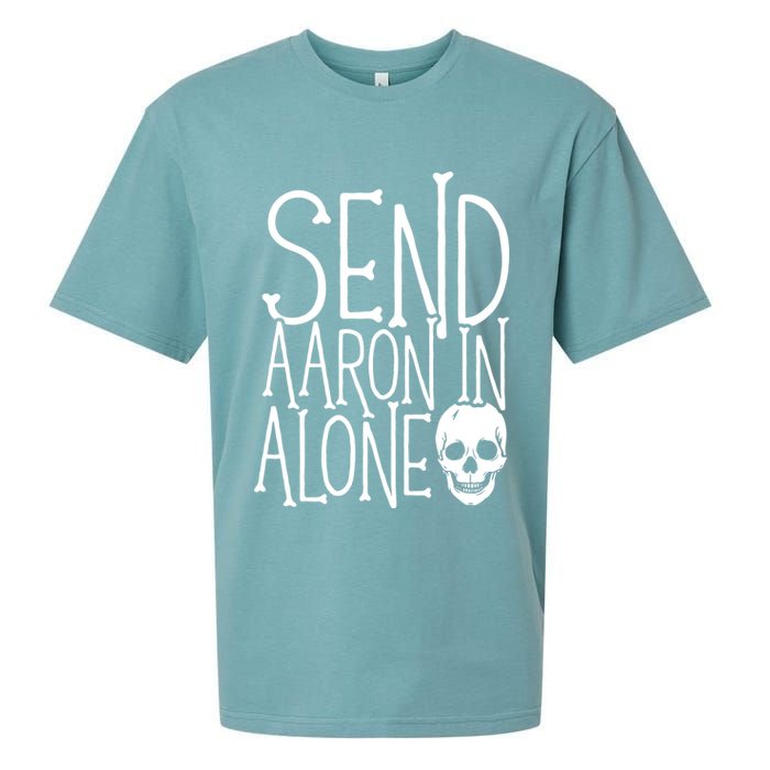 Ghost Hunting Send Aaron In Alone Ghost Hunter Halloween Sueded Cloud Jersey T-Shirt