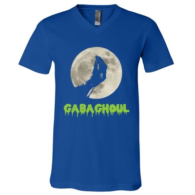 Gabaghoul Halloween Spooky Gift V-Neck T-Shirt