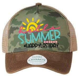 Graduation Hello Summer Happy Last Day Teacher Legacy Tie Dye Trucker Hat