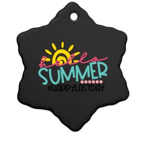 Graduation Hello Summer Happy Last Day Teacher Ceramic Star Ornament