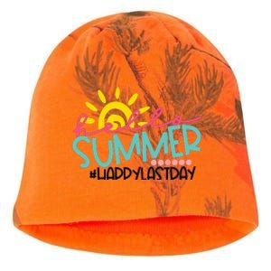 Graduation Hello Summer Happy Last Day Teacher Kati - Camo Knit Beanie