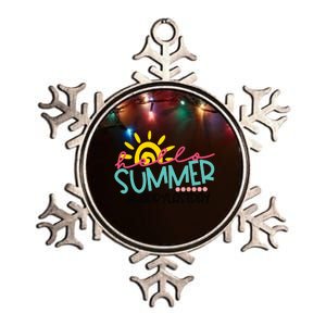 Graduation Hello Summer Happy Last Day Teacher Metallic Star Ornament