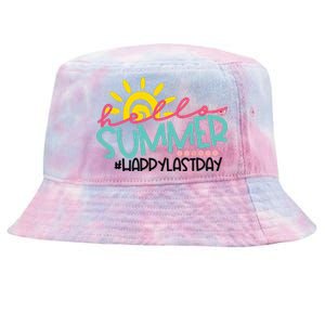 Graduation Hello Summer Happy Last Day Teacher Tie-Dyed Bucket Hat