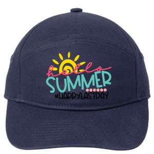 Graduation Hello Summer Happy Last Day Teacher 7-Panel Snapback Hat