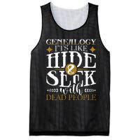 Genealogy Hide & Seek With Dead People Genealogist Ancestry Mesh Reversible Basketball Jersey Tank