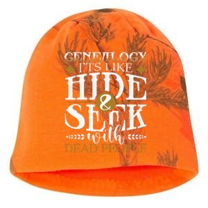 Genealogy Hide & Seek With Dead People Genealogist Ancestry Kati - Camo Knit Beanie