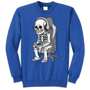 Gaming Halloween Skeleton Scary Gamer Sweatshirt