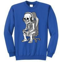 Gaming Halloween Skeleton Scary Gamer Sweatshirt