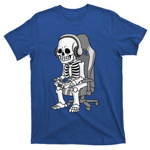 Gaming Halloween Skeleton Scary Gamer T-Shirt