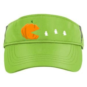 Gamer Halloween Scary Pumpkin Eating Ghost Gift Adult Drive Performance Visor