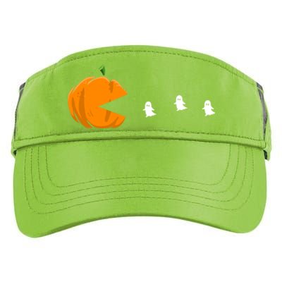 Gamer Halloween Scary Pumpkin Eating Ghost Gift Adult Drive Performance Visor