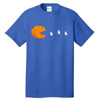 Gamer Halloween Scary Pumpkin Eating Ghost Gift Tall T-Shirt