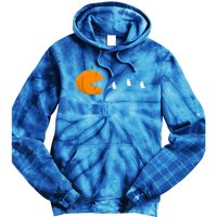 Gamer Halloween Scary Pumpkin Eating Ghost Gift Tie Dye Hoodie