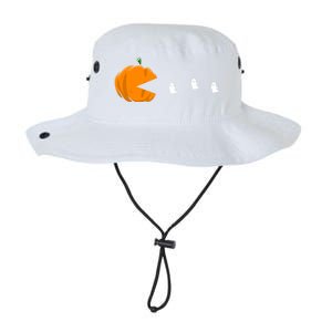 Gamer Halloween Scary Pumpkin Eating Ghost Gift Legacy Cool Fit Booney Bucket Hat