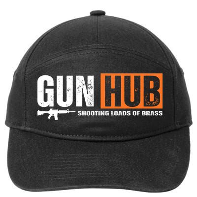 Gun Hub Shooting Loads Of Brass 7-Panel Snapback Hat