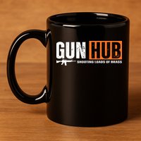 Gun Hub Shooting Loads Of Brass 11oz C Handle Ceramic Mug