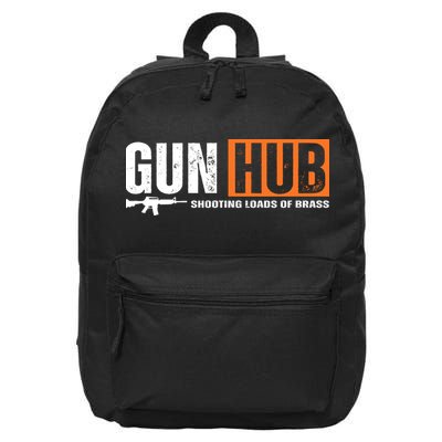 Gun Hub Shooting Loads Of Brass 16 in Basic Backpack