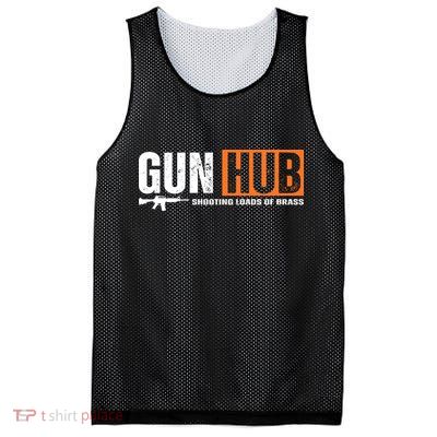 Gun Hub Shooting Loads Of Brass Mesh Reversible Basketball Jersey Tank